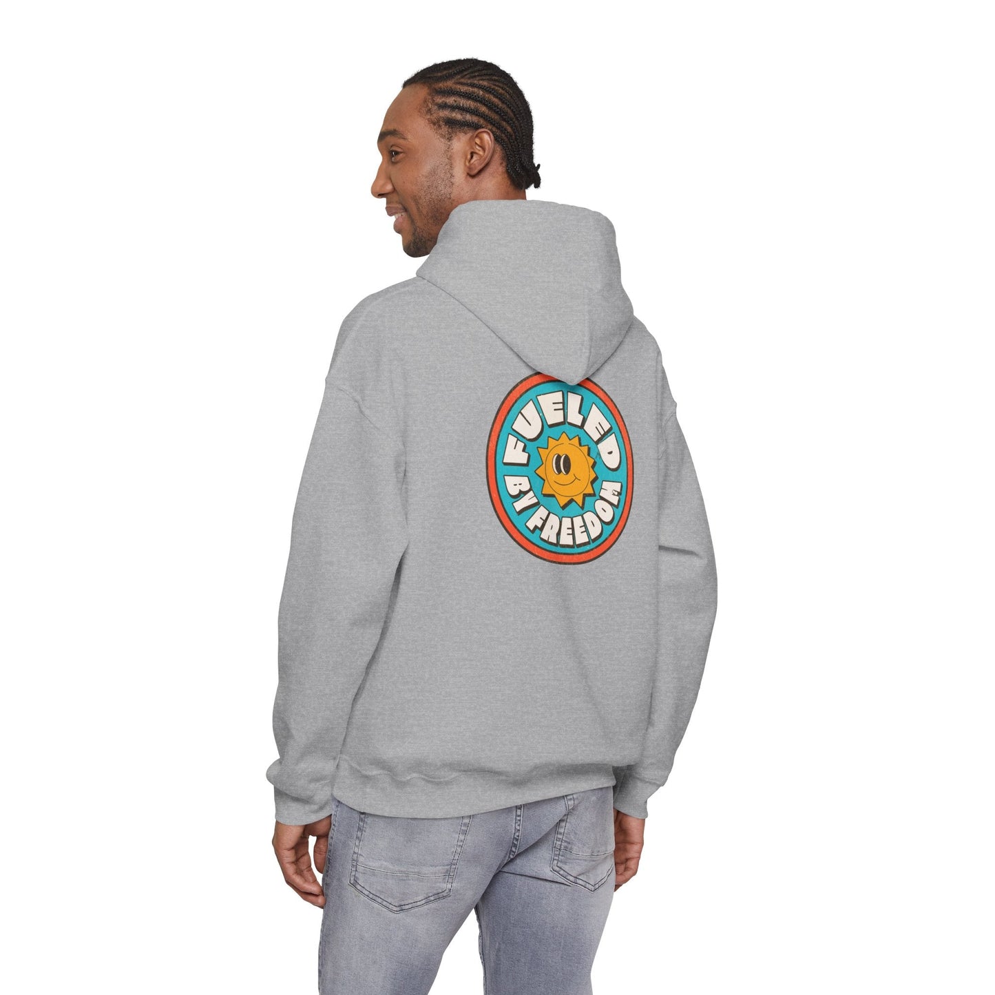 Hooded Sweatshirt Fueled by Freedom Boho Wear