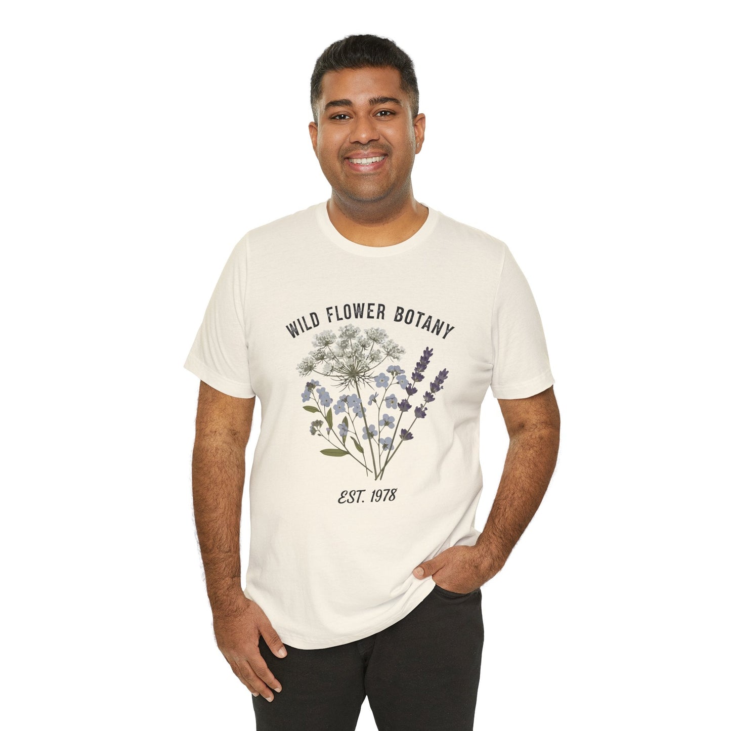 Wild Flower Botany Unisex Tee - Nature-Inspired Floral Shirt Printify