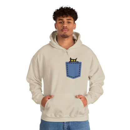 Cat Pocket Hoodie | Cute Cat Lover Gift, Unisex Printify