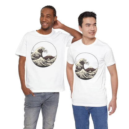 Ocean Wave Graphic Tee | Cool Casual Wear, Beach Lover Gift, Art Inspired Shirt, Summer Attire, Gift for Him/Her Printify