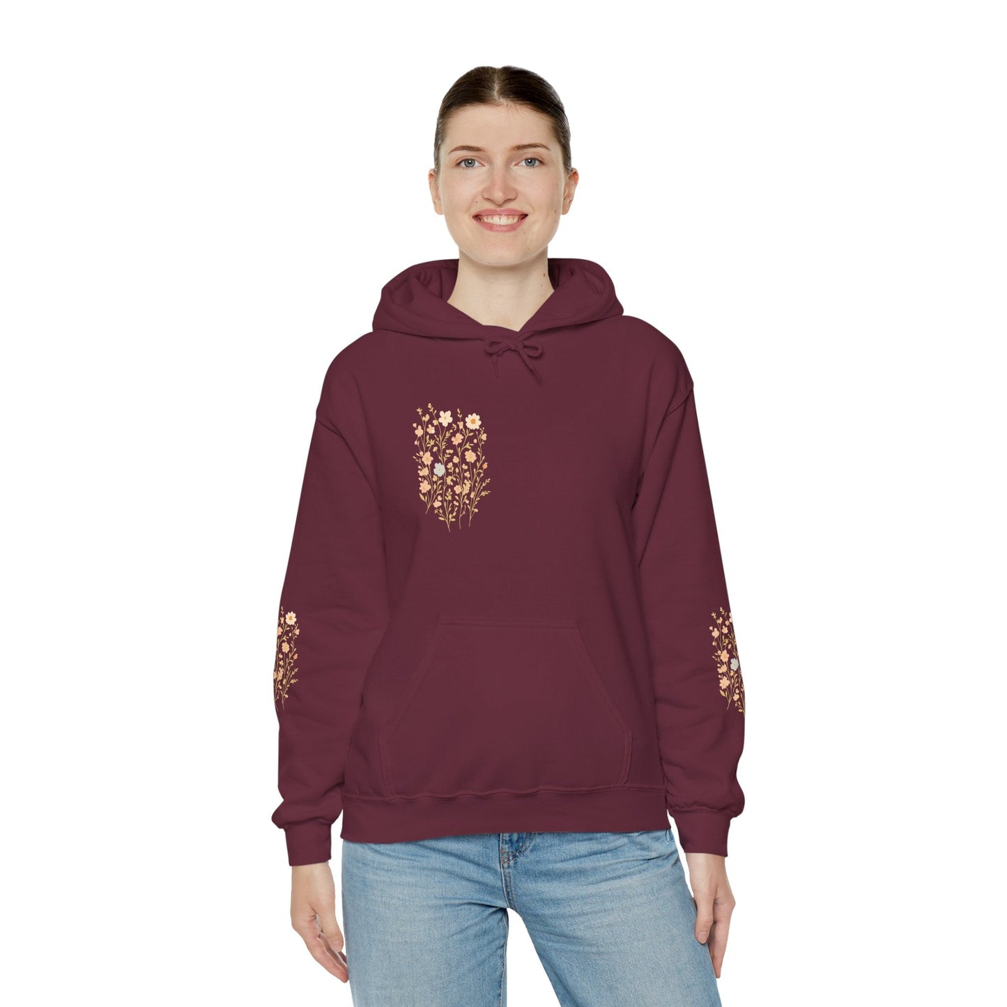 Hooded Sweatshirt - Wildflower Harmony Printify