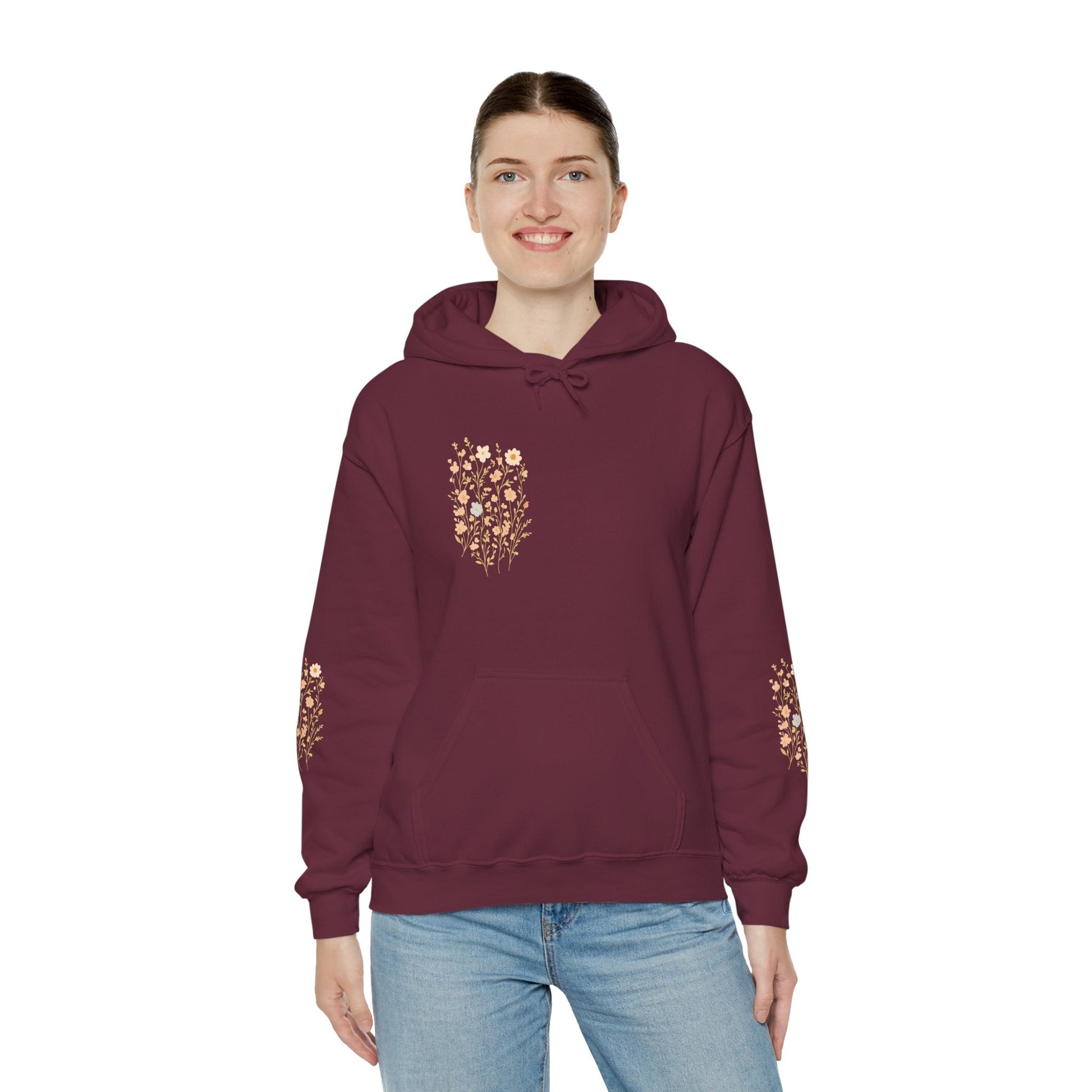 Hooded Sweatshirt - Wildflower Harmony Printify