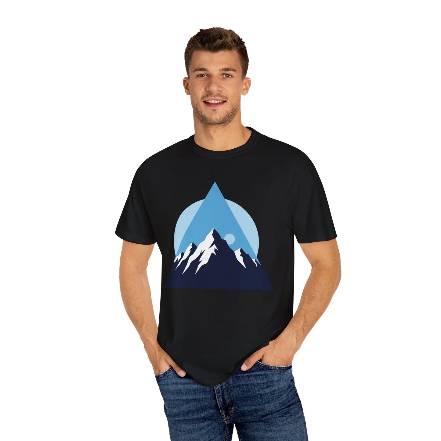 Mountain Adventure Unisex Garment-Dyed T-shirt | Nature Lover Shirt, Outdoor Gift, Hiking Tee, Graphic Tee, Travel Apparel Boho Wear