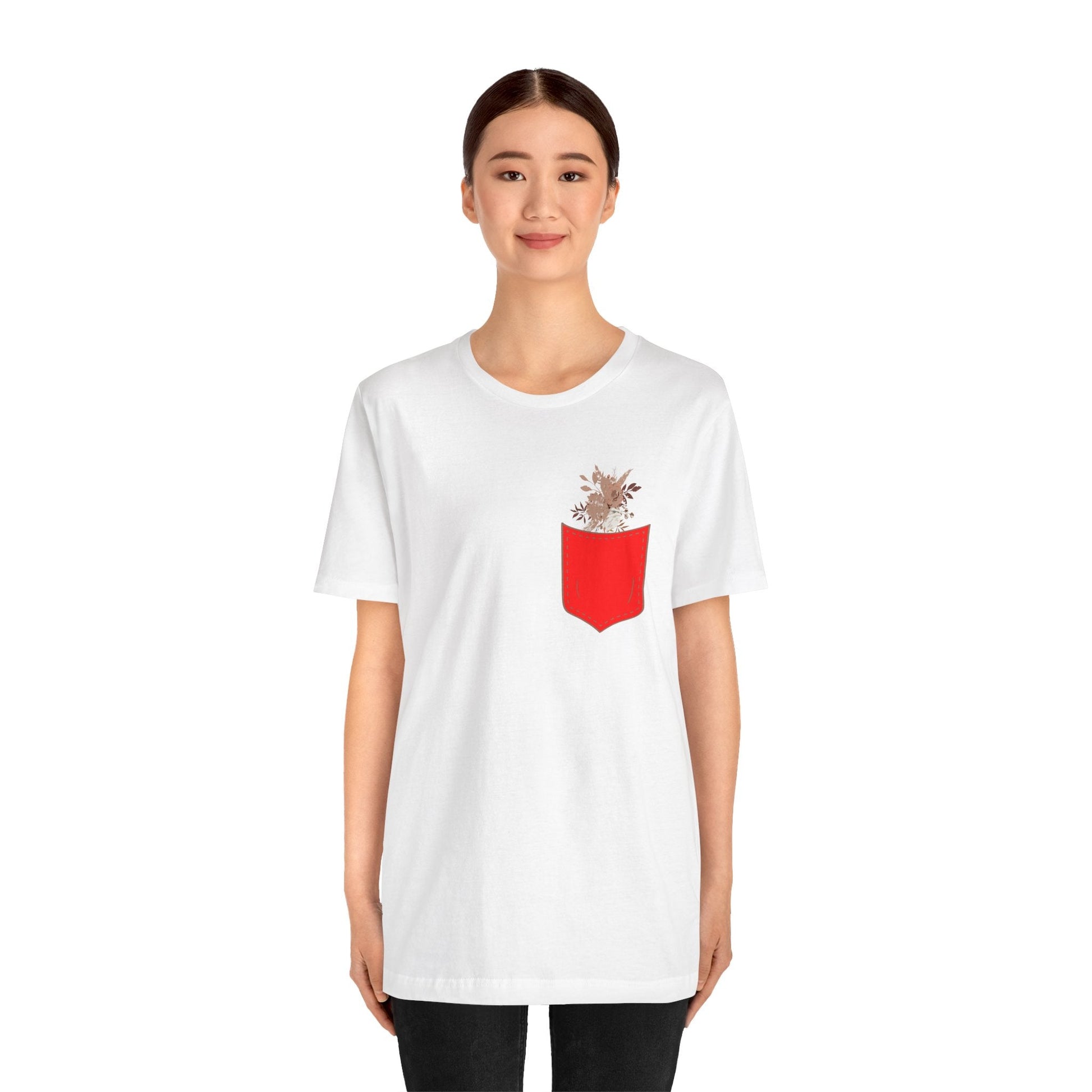 Pocket and Dry Flowers Tee Printify
