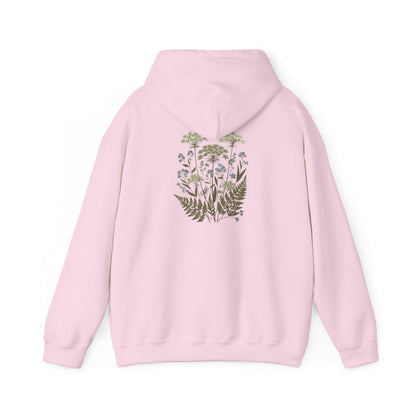 Botanical Print Unisex Hoodie - Embrace Nature Boho Wear