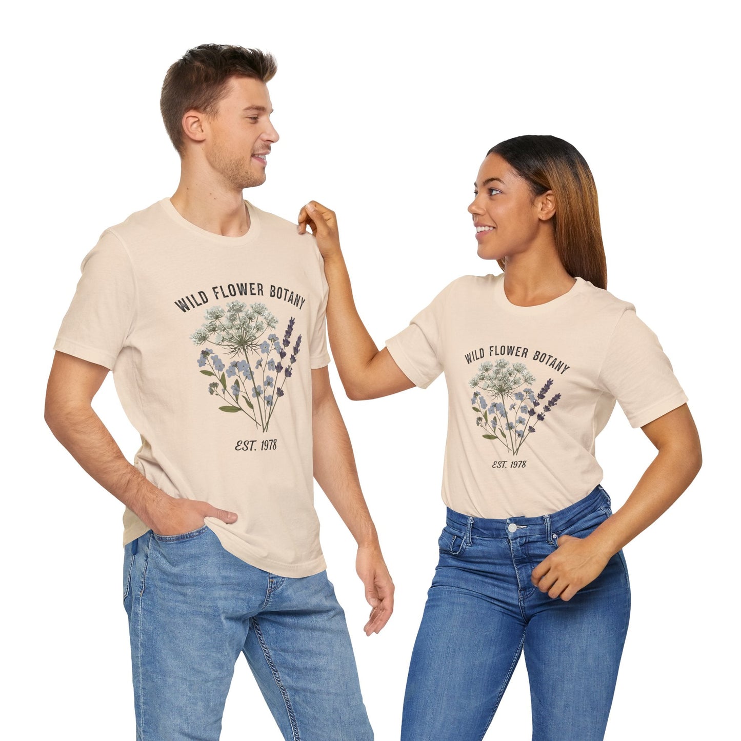 Wild Flower Botany Unisex Tee - Nature-Inspired Floral Shirt Printify