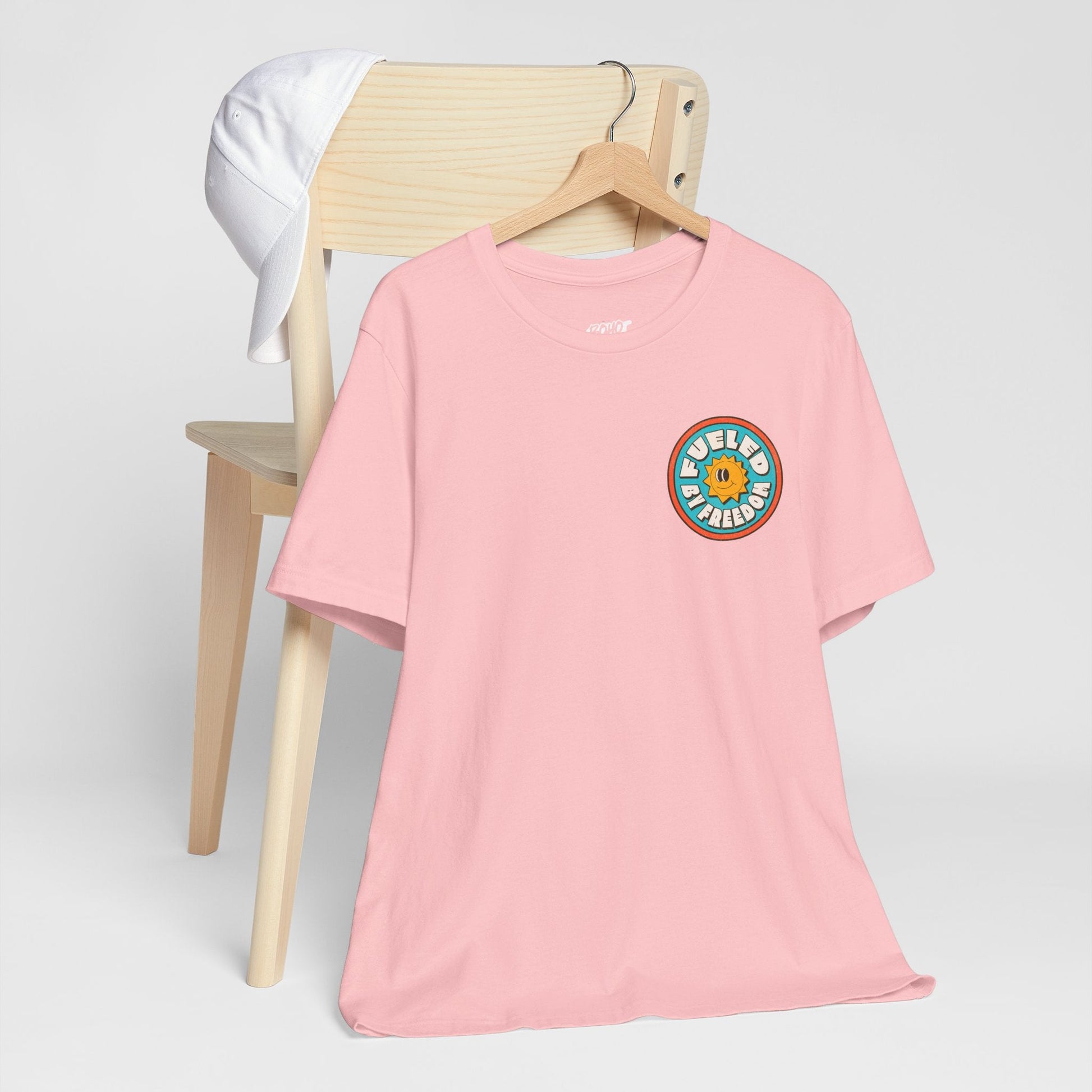 T-Shirt Fueled by Freedom Graphic Tee Printify