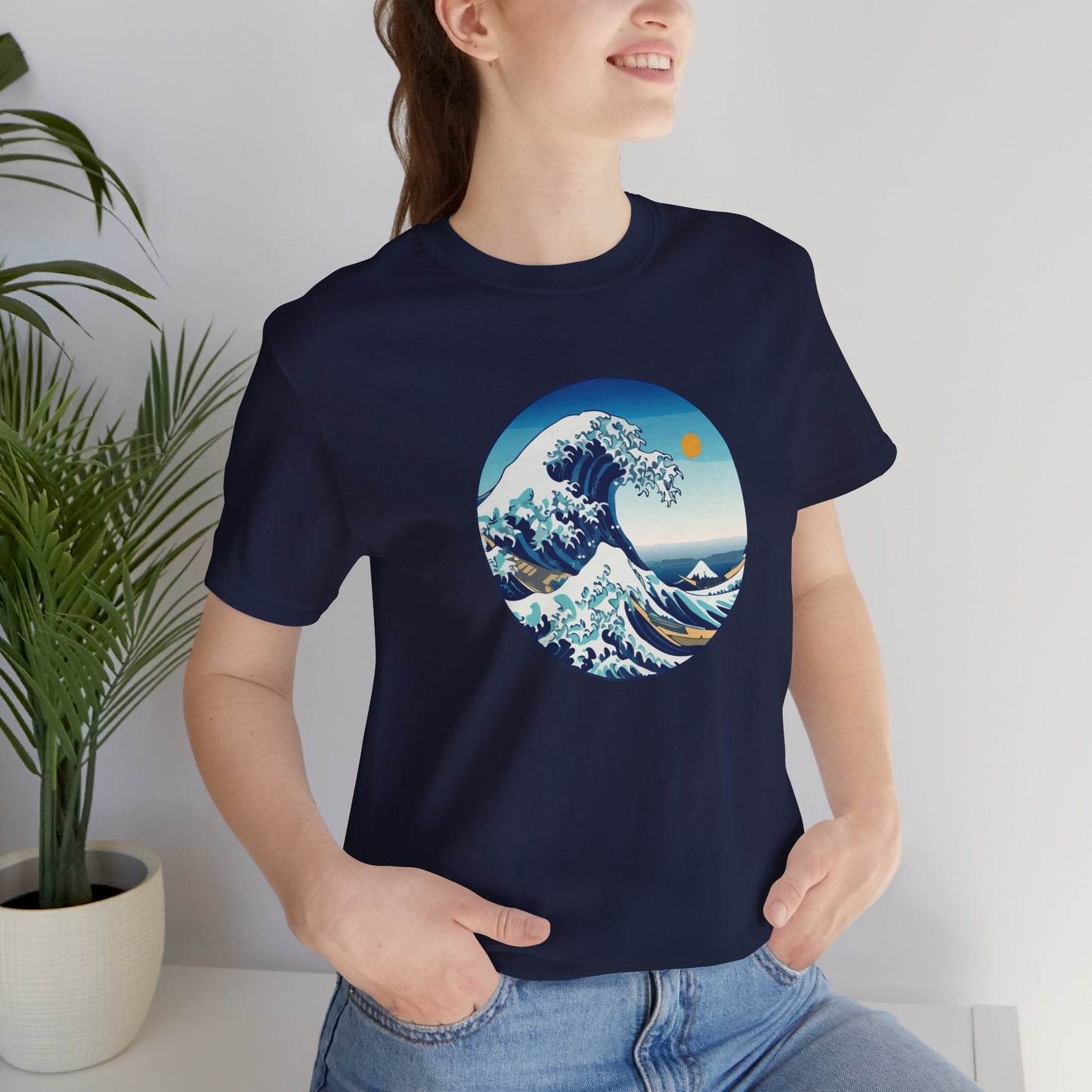 Ocean Wave Graphic Tee - Perfect for Beach Lovers, Summer Vibes, Casual Outfits, Gift for Surfers, Eco-Friendly Fashion Boho Wear