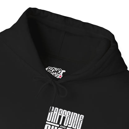 Hooded Sweatshirt - Caffeine Queen Graphic Design Boho Wear