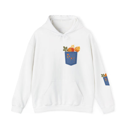 Floral Pocket Hoodie - Cozy Unisex Sweatshirt for Gardening Lovers Printify