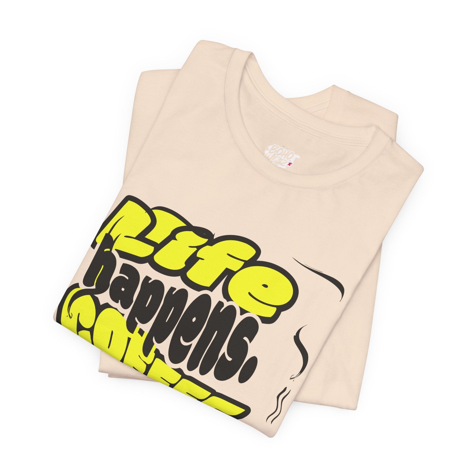 Coffee Lover T-Shirt - Life happens Coffee helps Boho Wear