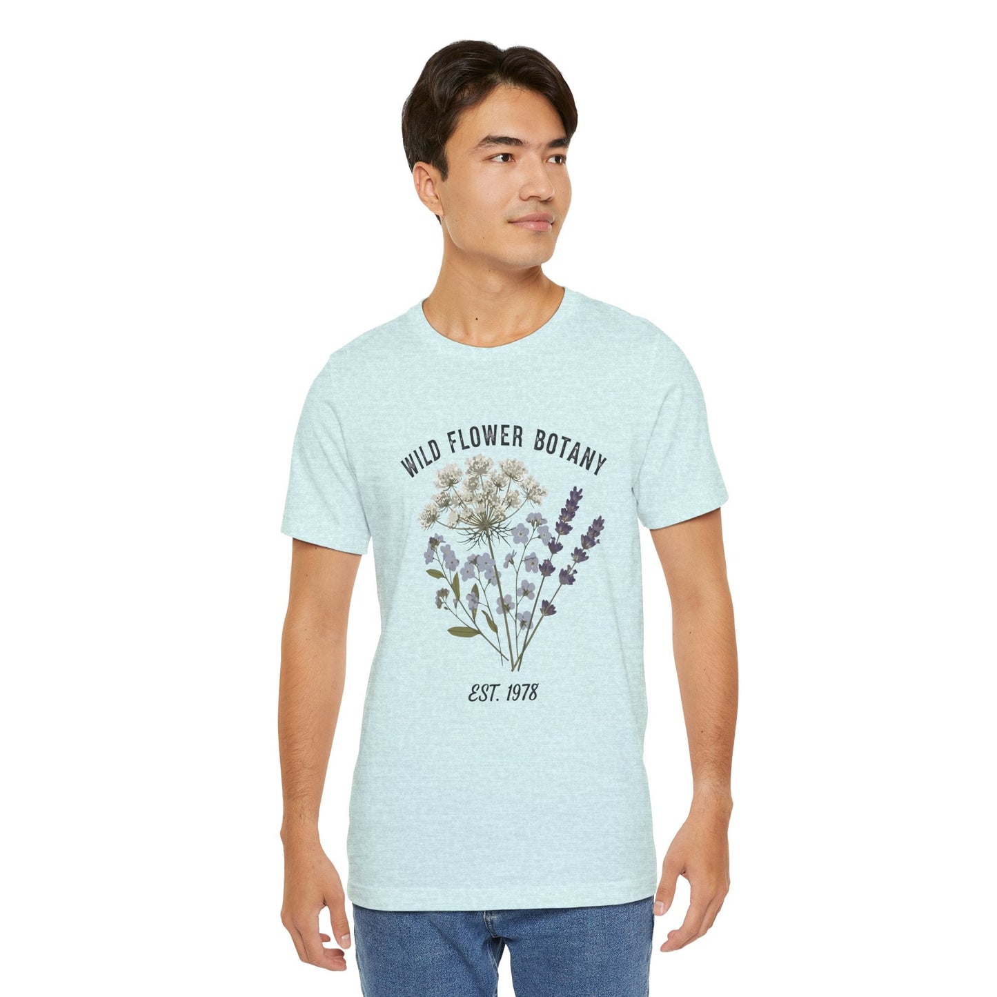 Wild Flower Botany Unisex Tee - Nature-Inspired Floral Shirt Boho Wear