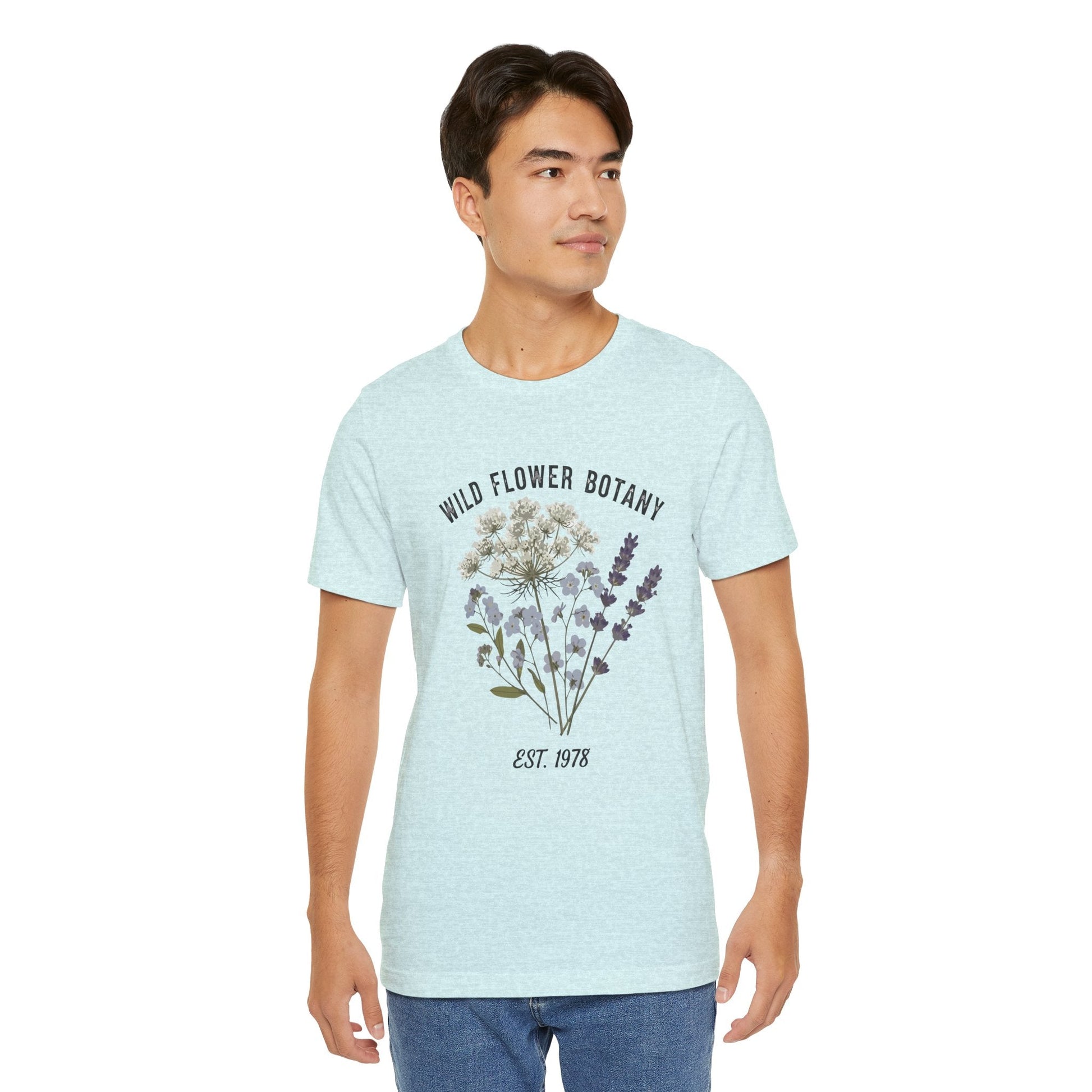 Wild Flower Botany Unisex Tee - Nature-Inspired Floral Shirt Boho Wear