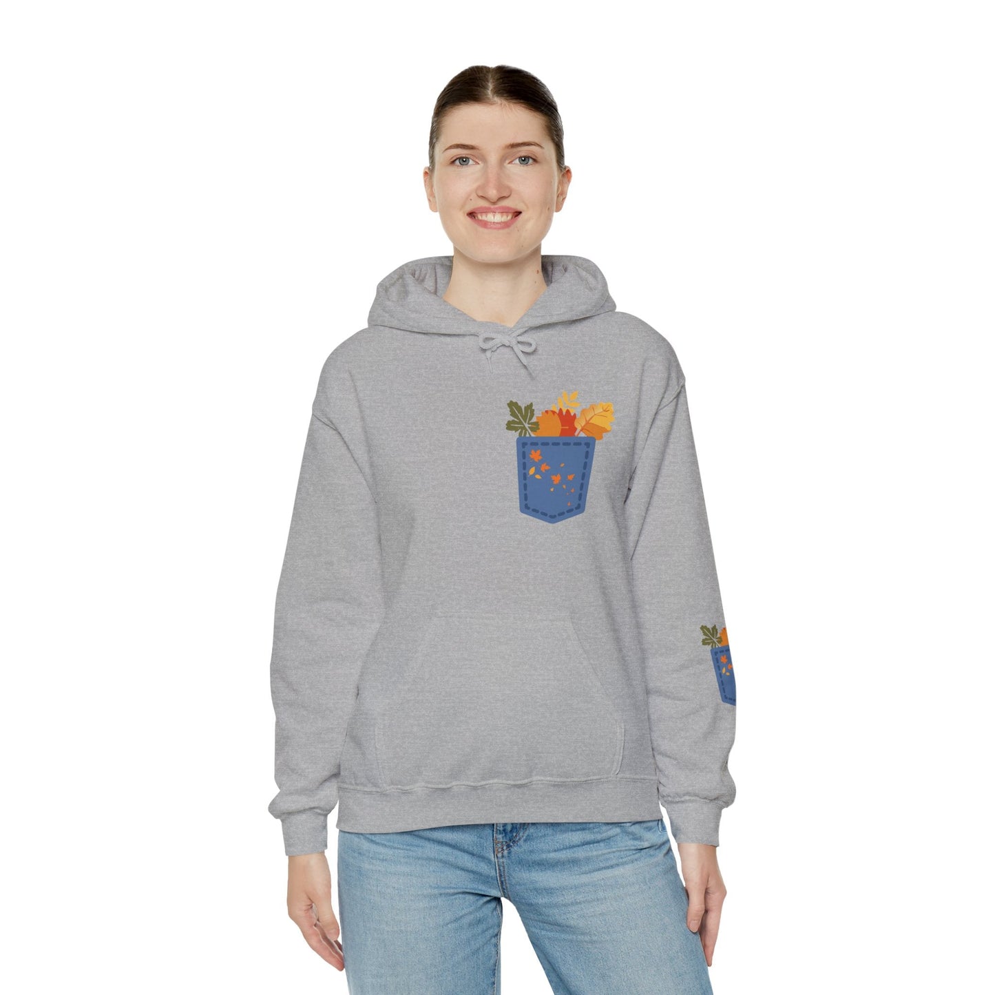 Floral Pocket Hoodie - Cozy Unisex Sweatshirt for Gardening Lovers Boho Wear