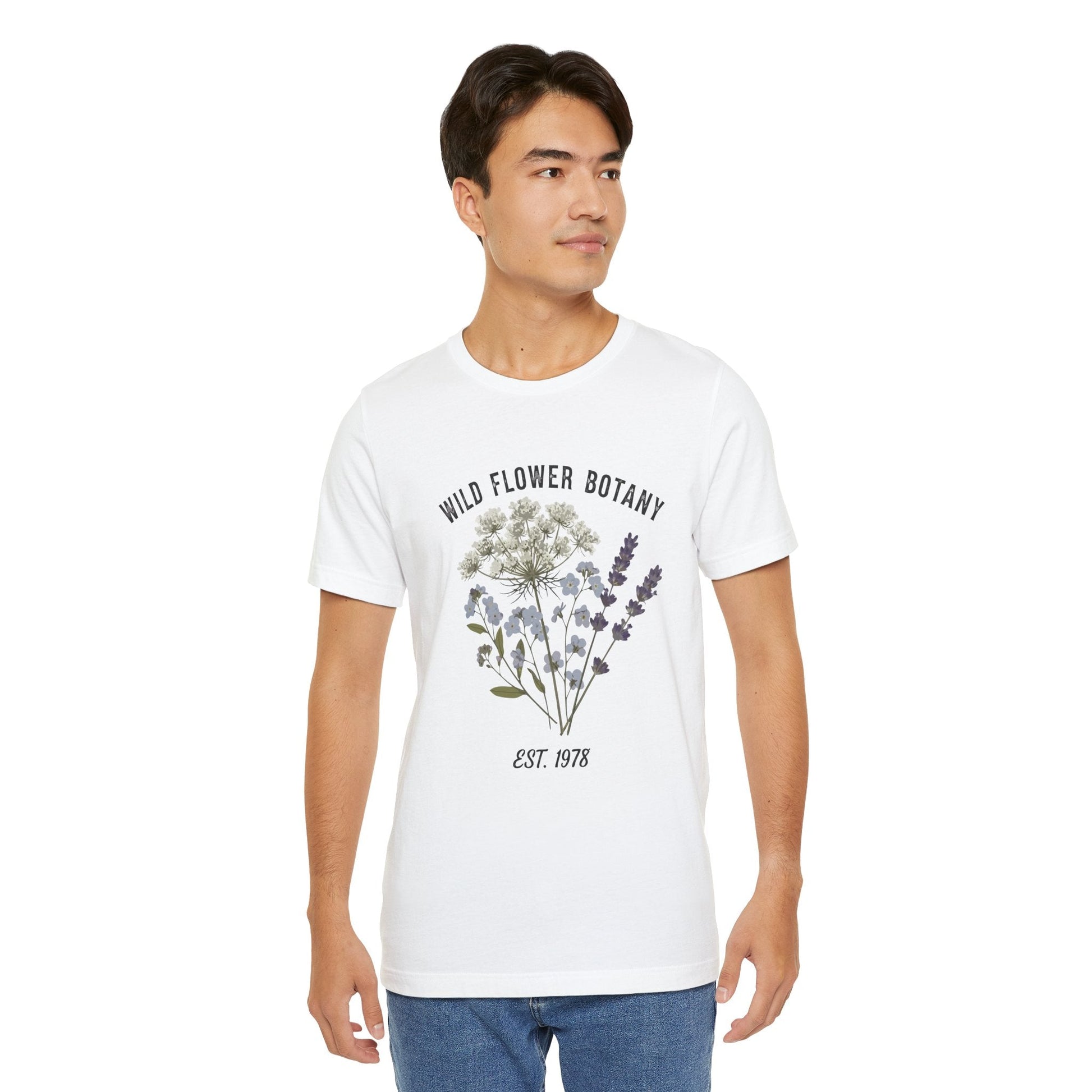 Wild Flower Botany Unisex Tee - Nature-Inspired Floral Shirt Printify
