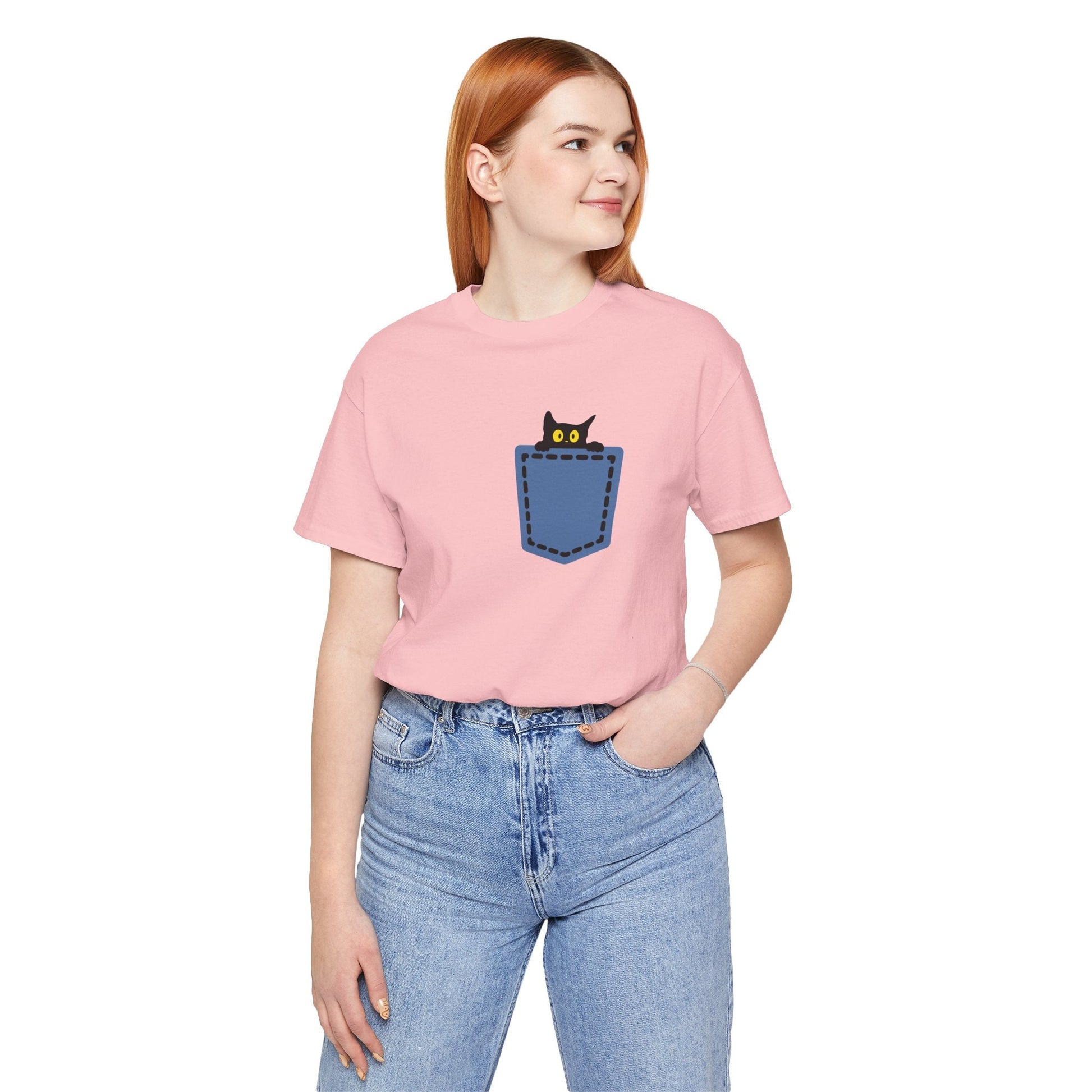 Cat Pocket Tee Boho Wear
