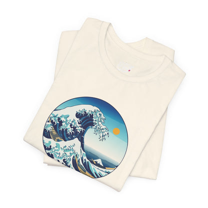 Ocean Wave Graphic Tee - Perfect for Beach Lovers, Summer Vibes, Casual Outfits, Gift for Surfers, Eco-Friendly Fashion Printify