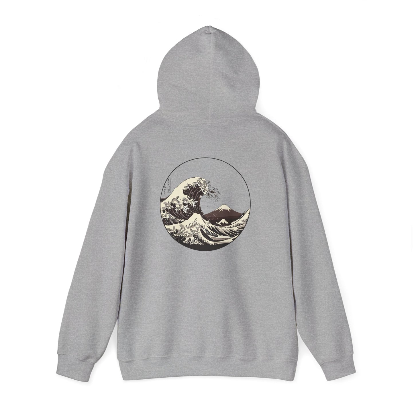 Ocean Wave Graphic Hoodie, Unisex Sweatshirt Gift, Beach Lover Apparel, Cozy Layering, Nature-Inspired Gift Printify