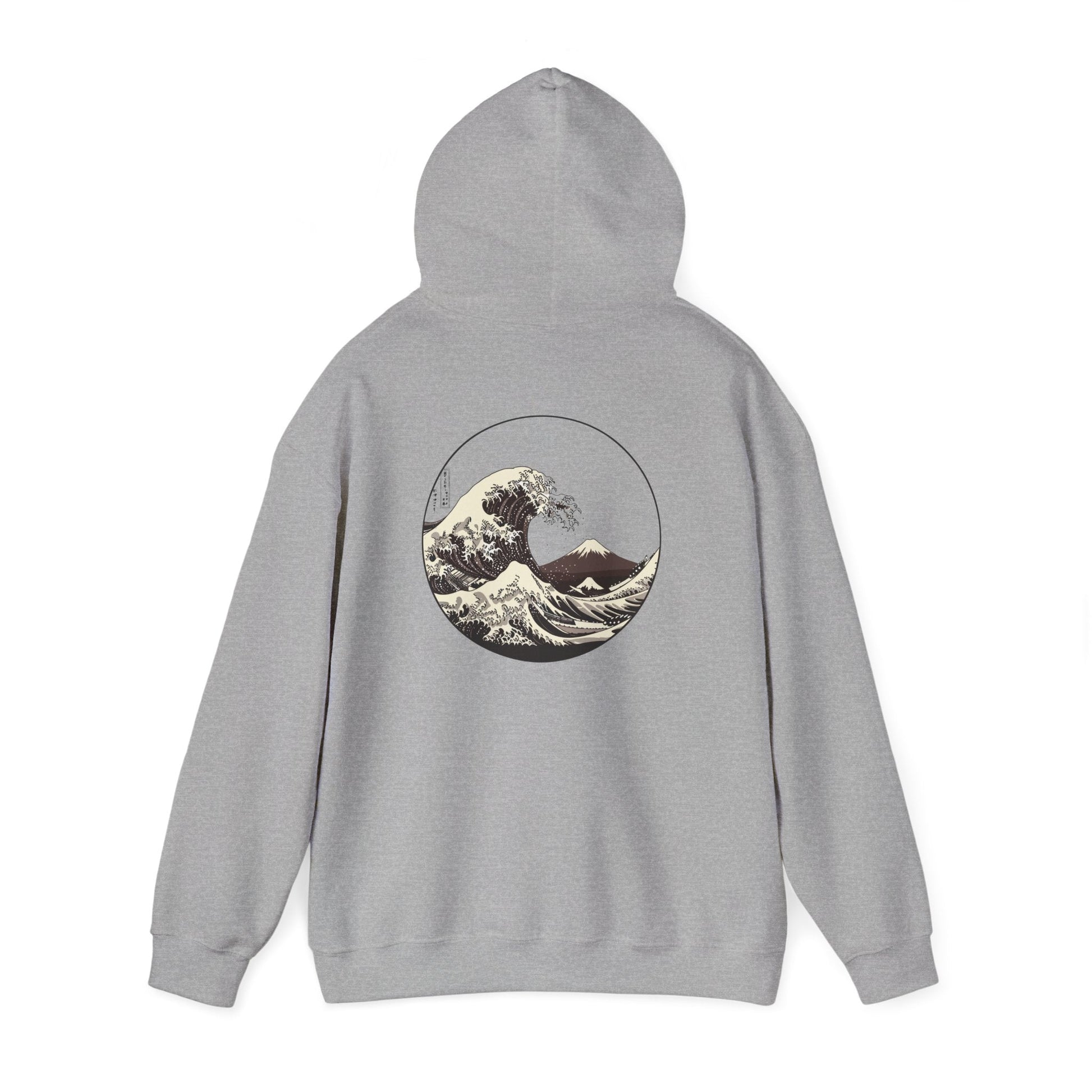 Ocean Wave Graphic Hoodie, Unisex Sweatshirt Gift, Beach Lover Apparel, Cozy Layering, Nature-Inspired Gift Printify