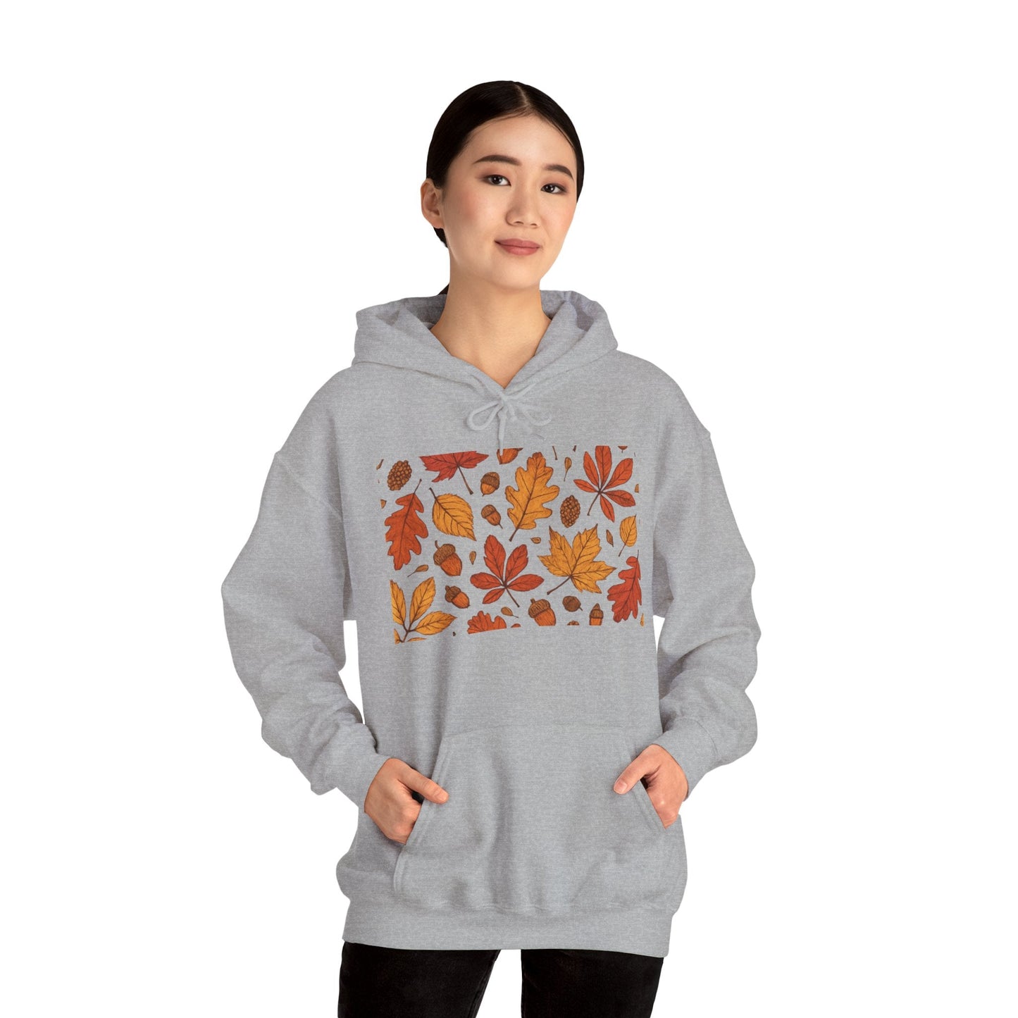 Vintage Autumn Unisex Hoodie Sweatshirt - Pattern Design Boho Wear