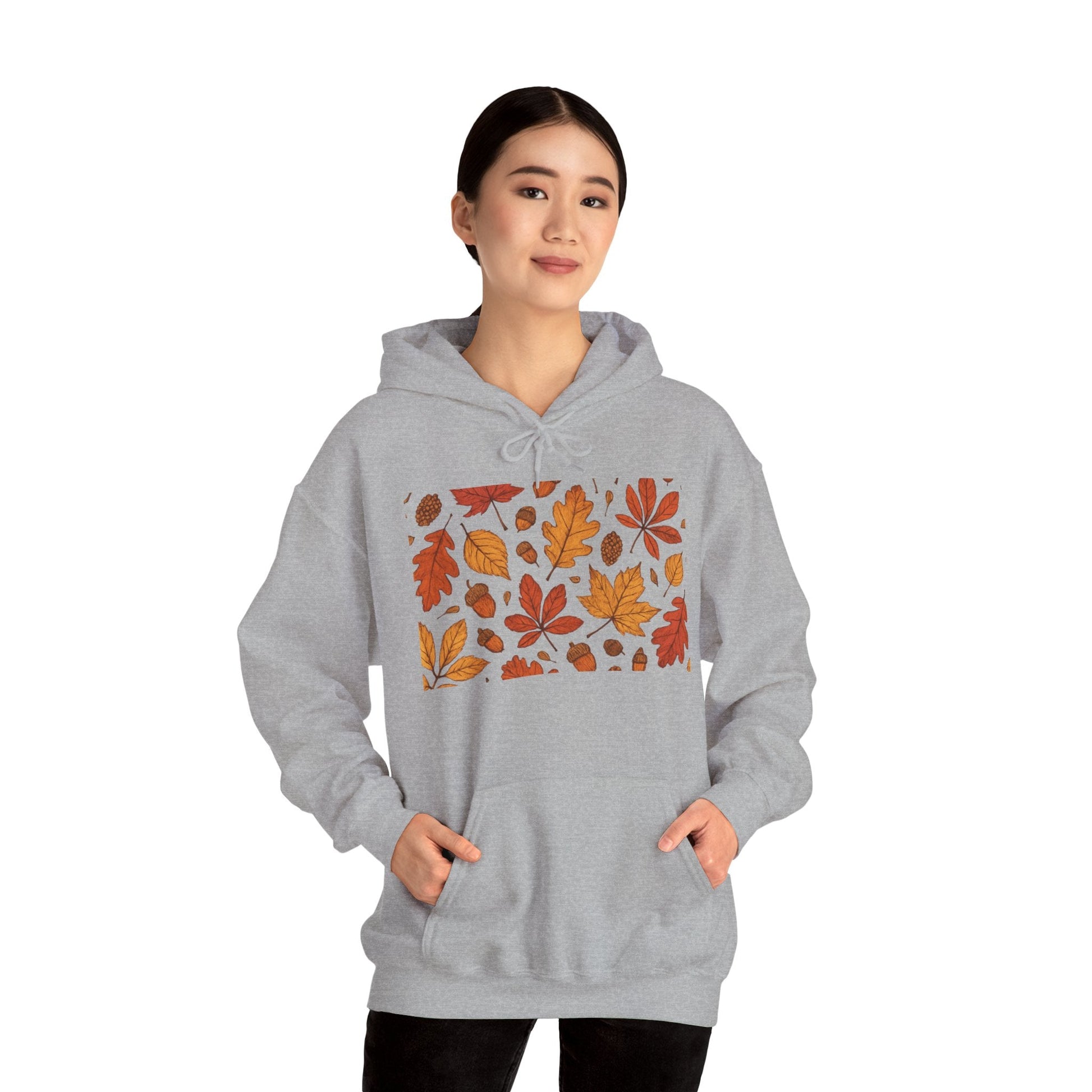 Vintage Autumn Unisex Hoodie Sweatshirt - Pattern Design Boho Wear