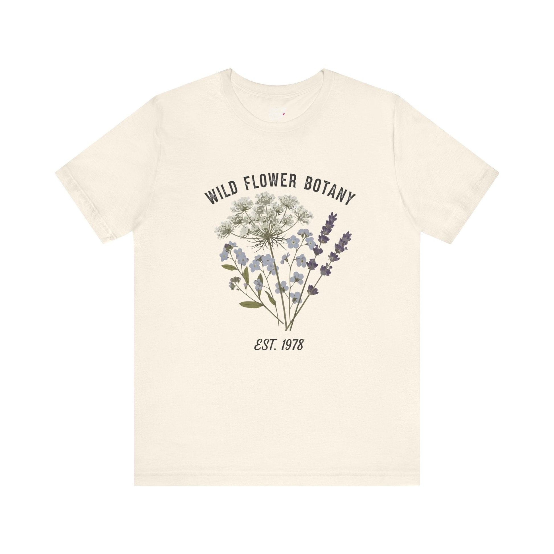 Wild Flower Botany Unisex Tee - Nature-Inspired Floral Shirt Printify