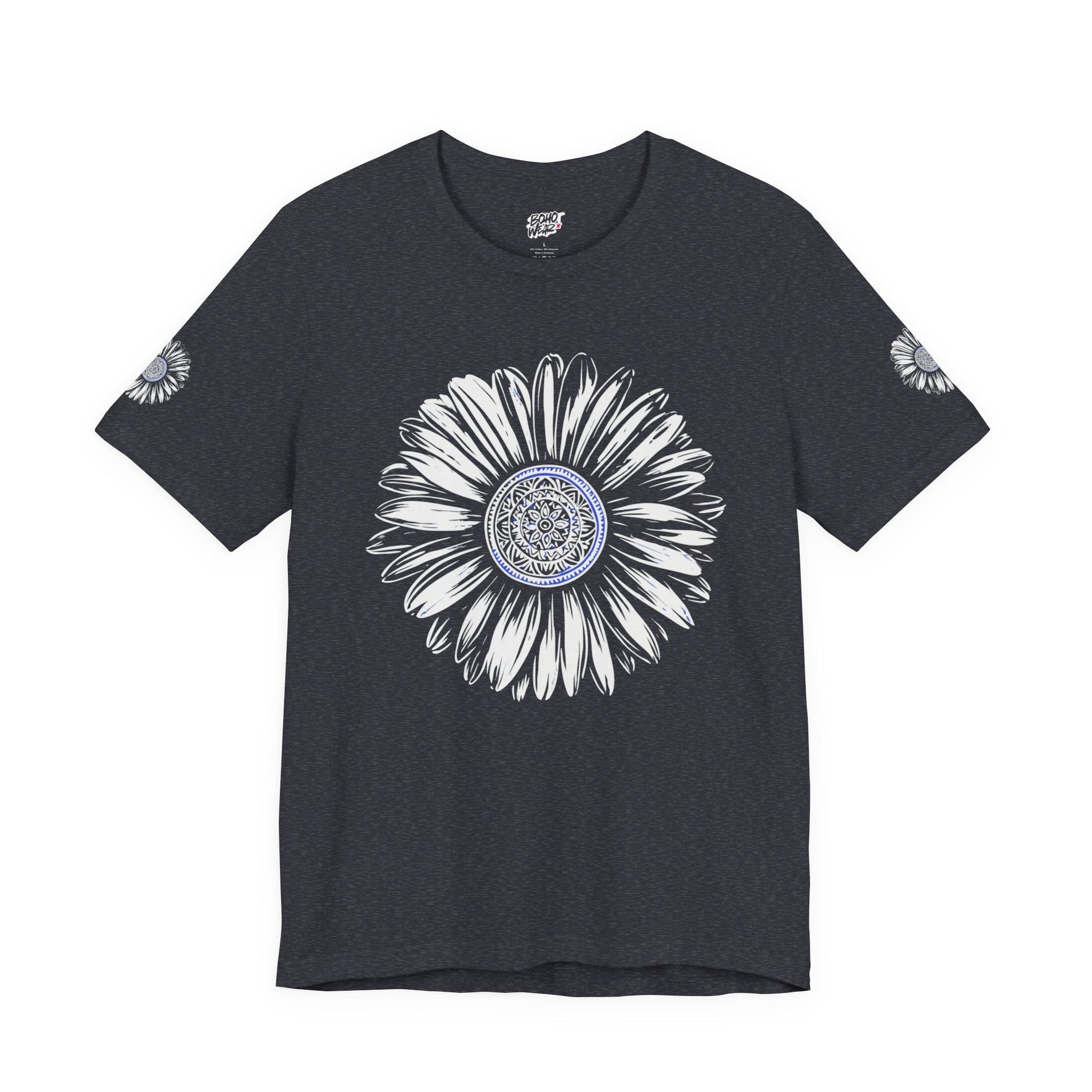 Boho Blue Mandala Tee Boho Wear