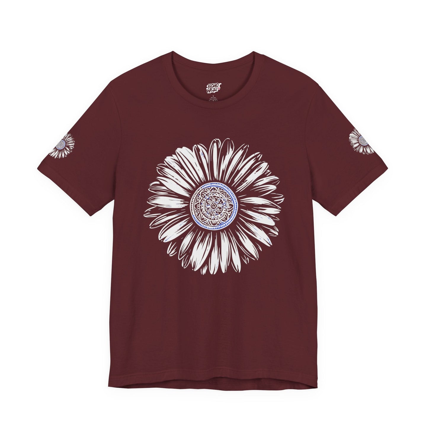 Boho Blue Mandala Tee Boho Wear