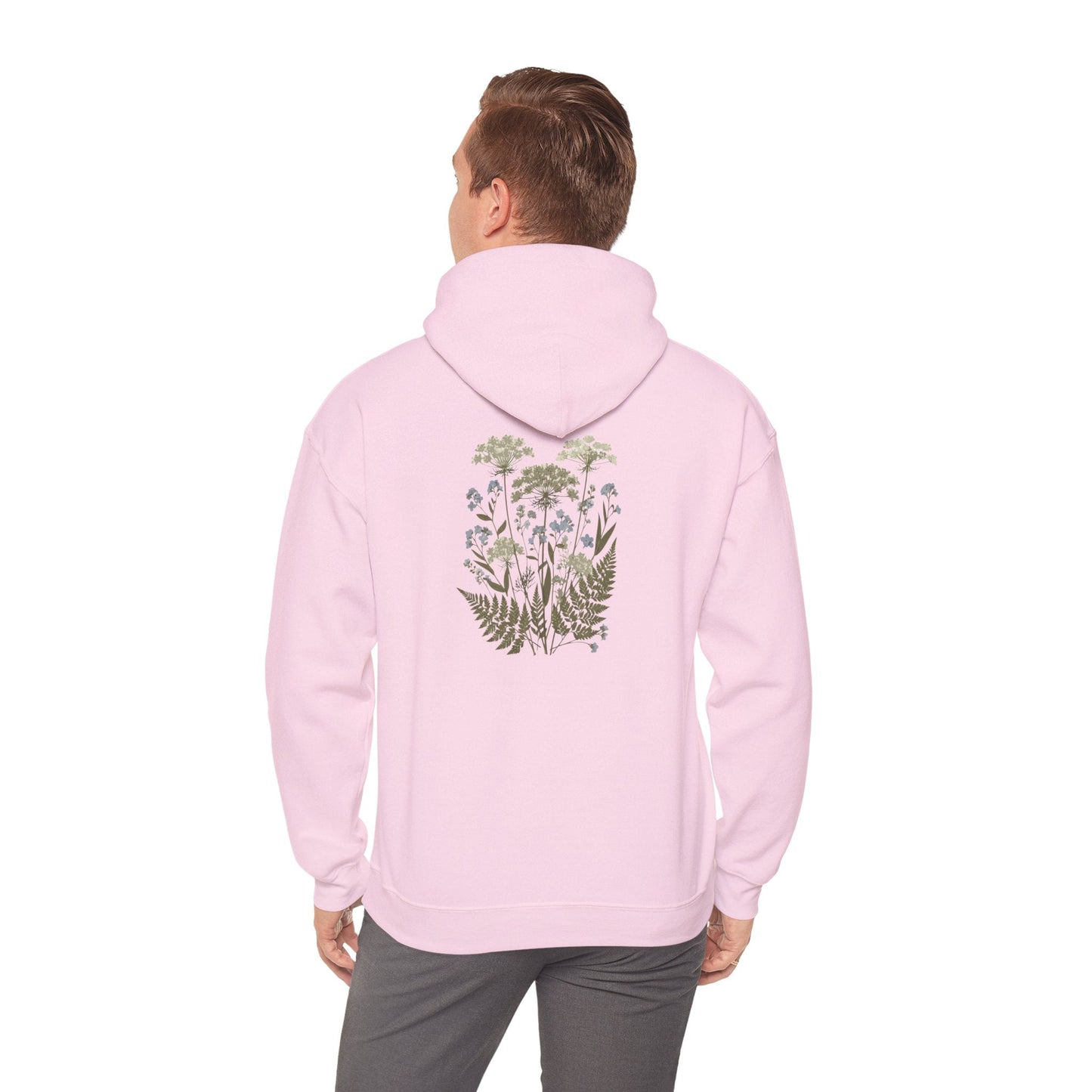 Botanical Print Unisex Hoodie - Embrace Nature Boho Wear