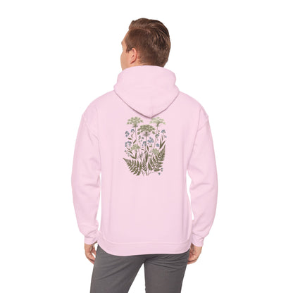 Botanical Print Unisex Hoodie - Embrace Nature Boho Wear