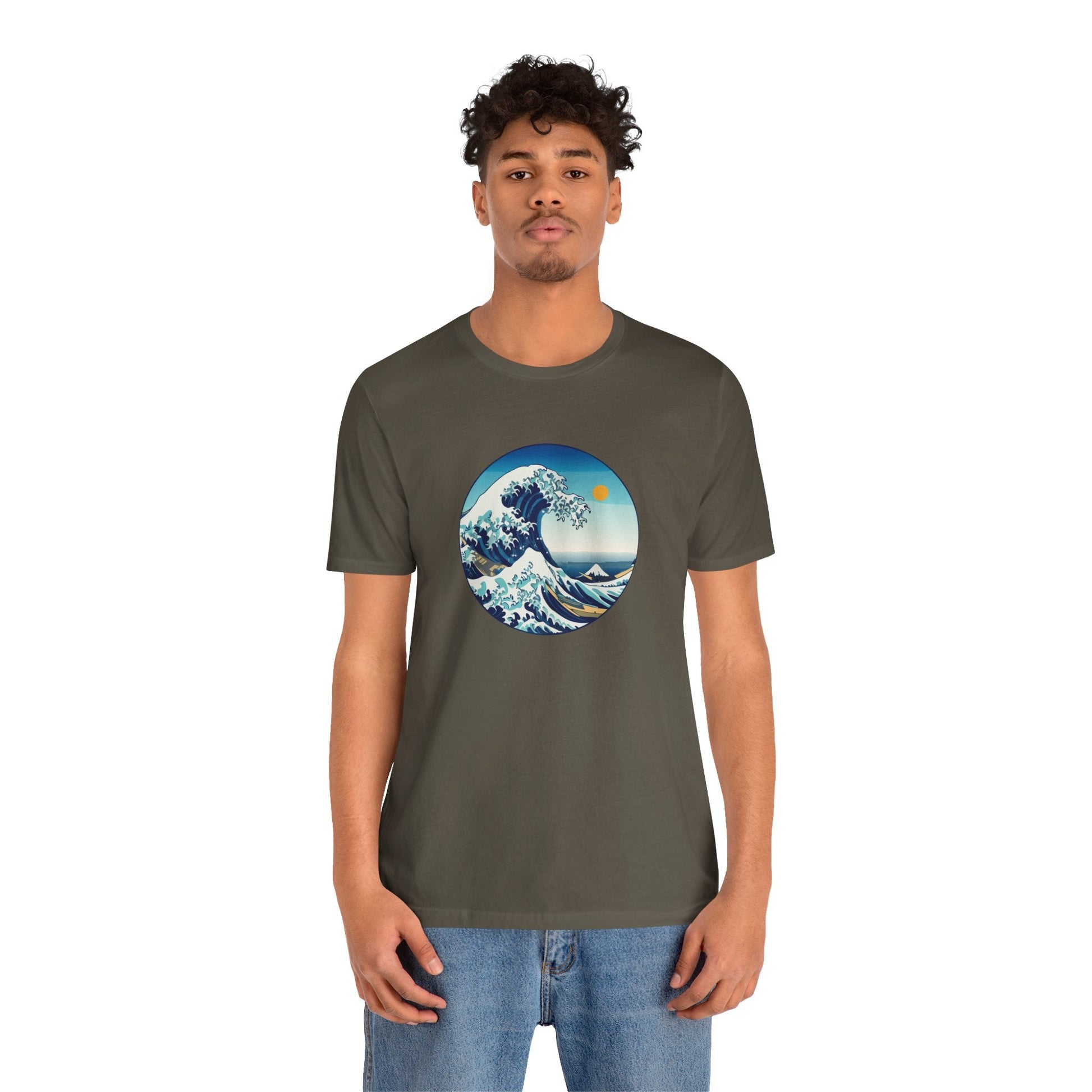 Ocean Wave Graphic Tee - Perfect for Beach Lovers, Summer Vibes, Casual Outfits, Gift for Surfers, Eco-Friendly Fashion Printify
