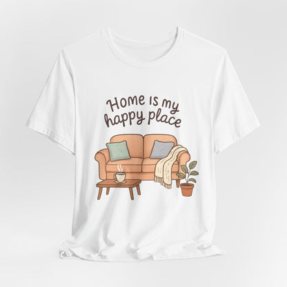 T-Shirt - Home is my Happy Place - Unisex Jersey Short Sleeve Tee Boho Wear