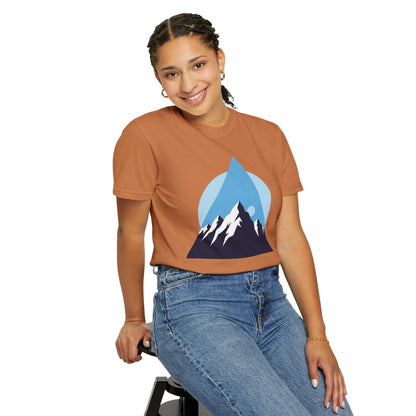 Mountain Adventure Unisex Garment-Dyed T-shirt | Nature Lover Shirt, Outdoor Gift, Hiking Tee, Graphic Tee, Travel Apparel Boho Wear