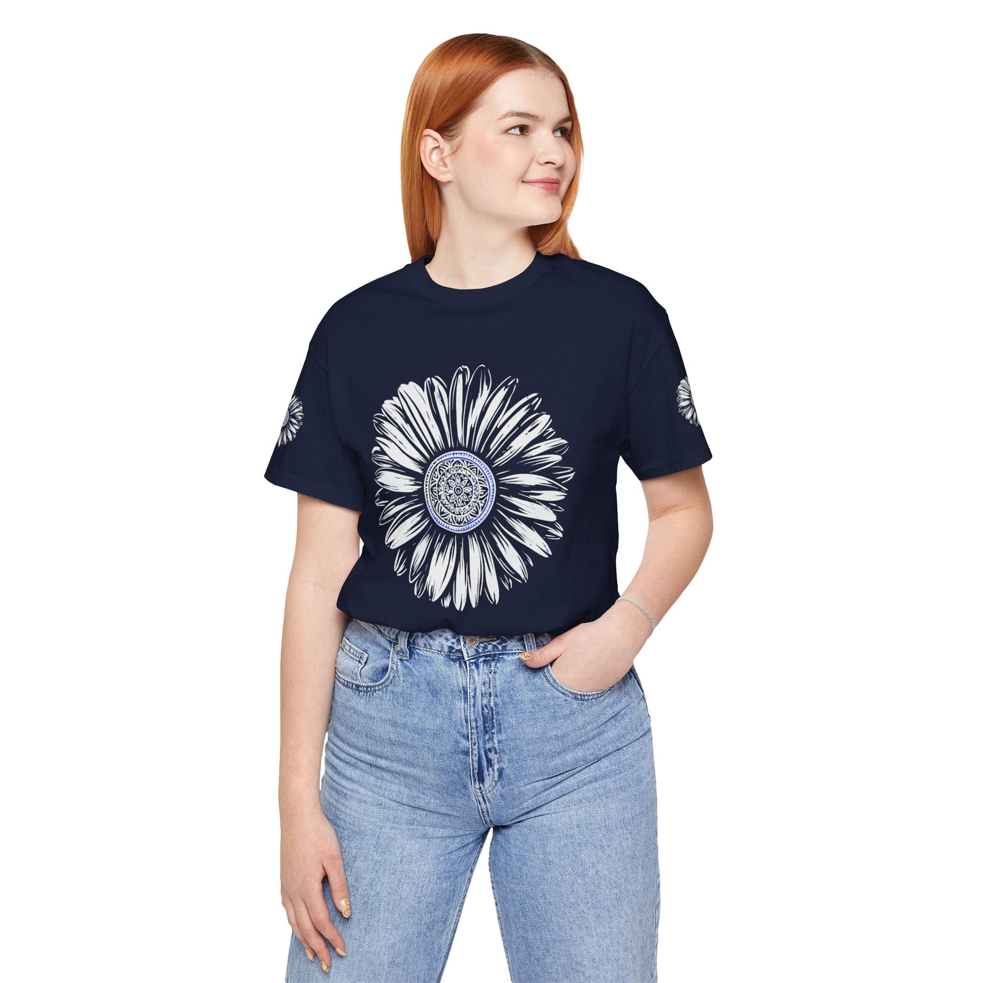 Boho Blue Mandala Tee Boho Wear