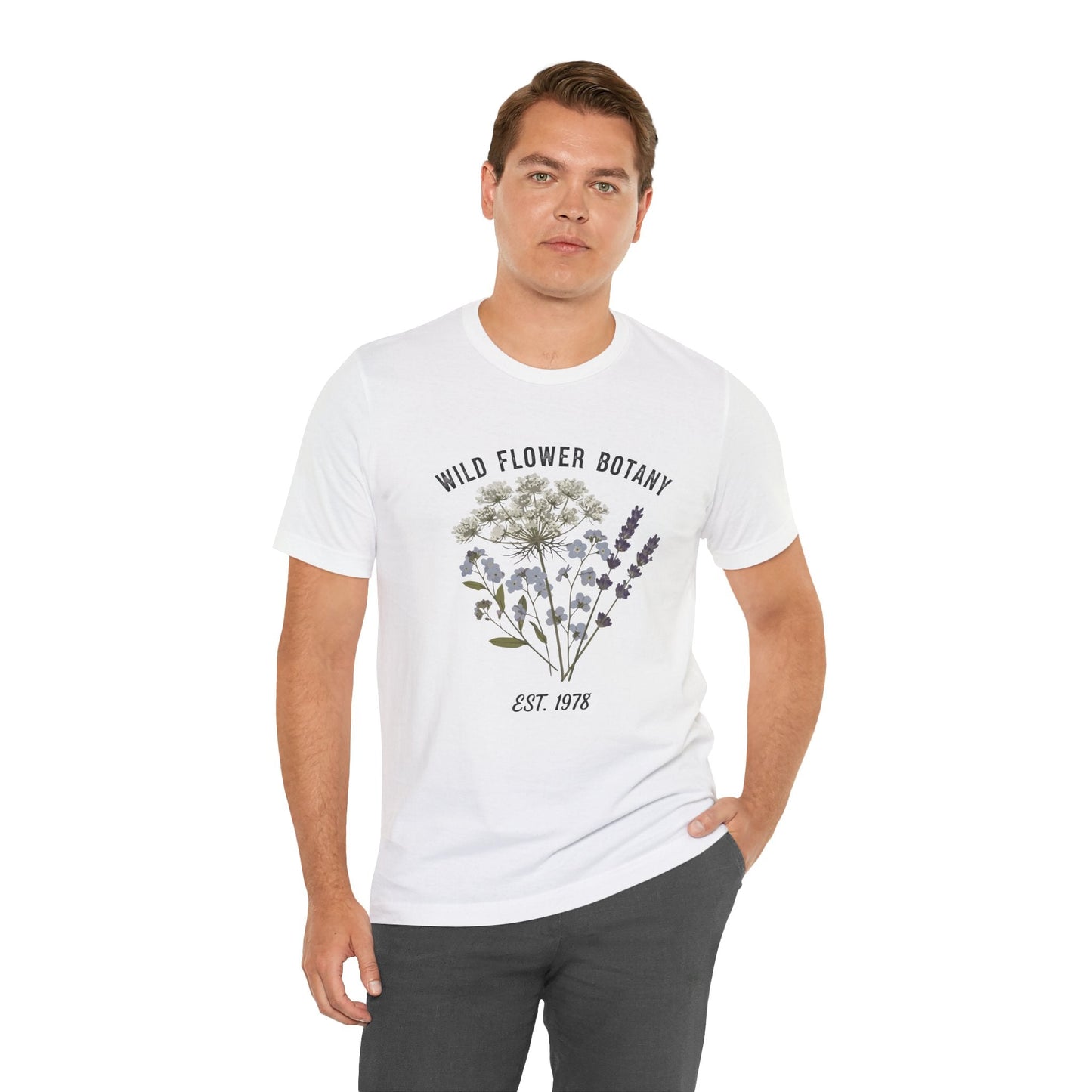Wild Flower Botany Unisex Tee - Nature-Inspired Floral Shirt Printify