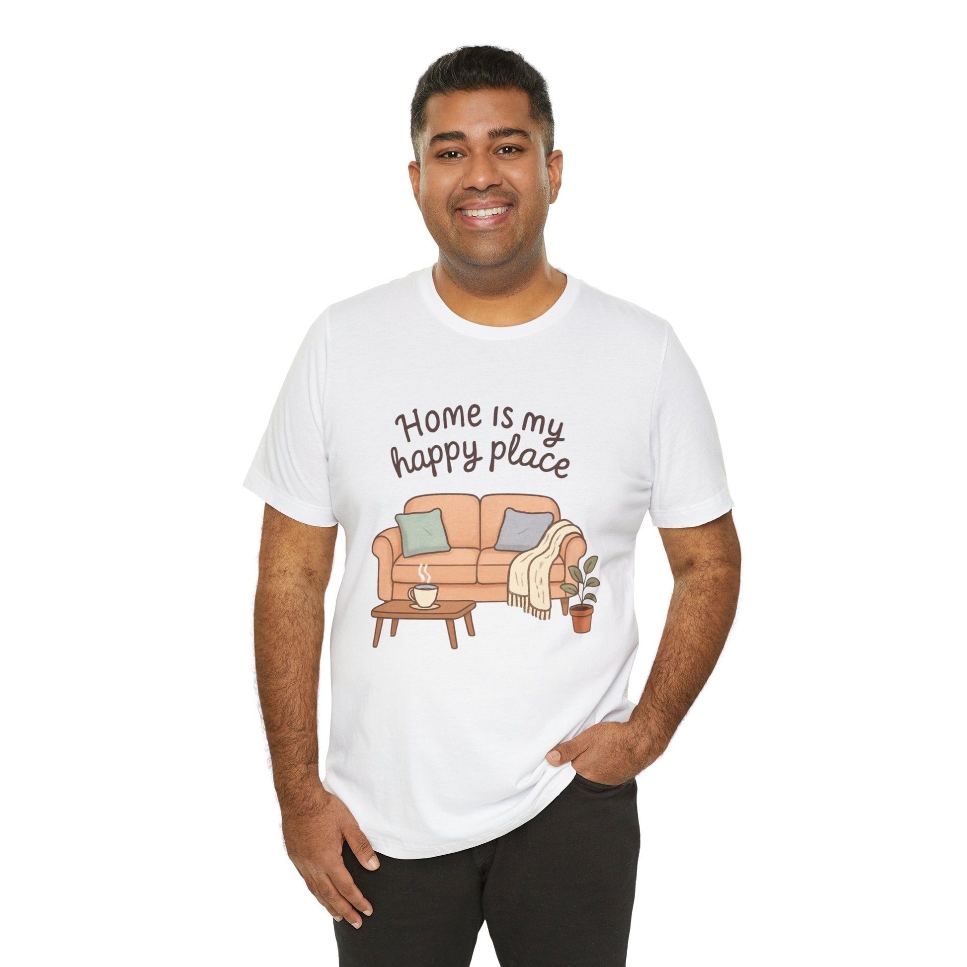 T-Shirt - Home is my Happy Place - Unisex Jersey Short Sleeve Tee Boho Wear