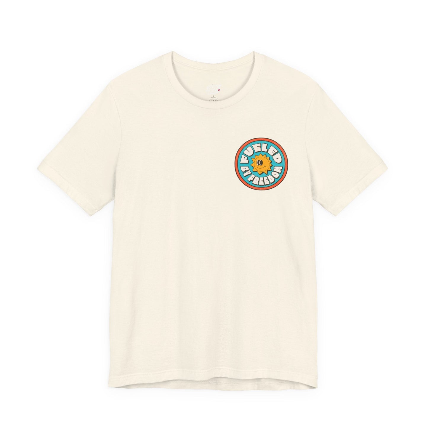 T-Shirt Fueled by Freedom Graphic Tee Printify