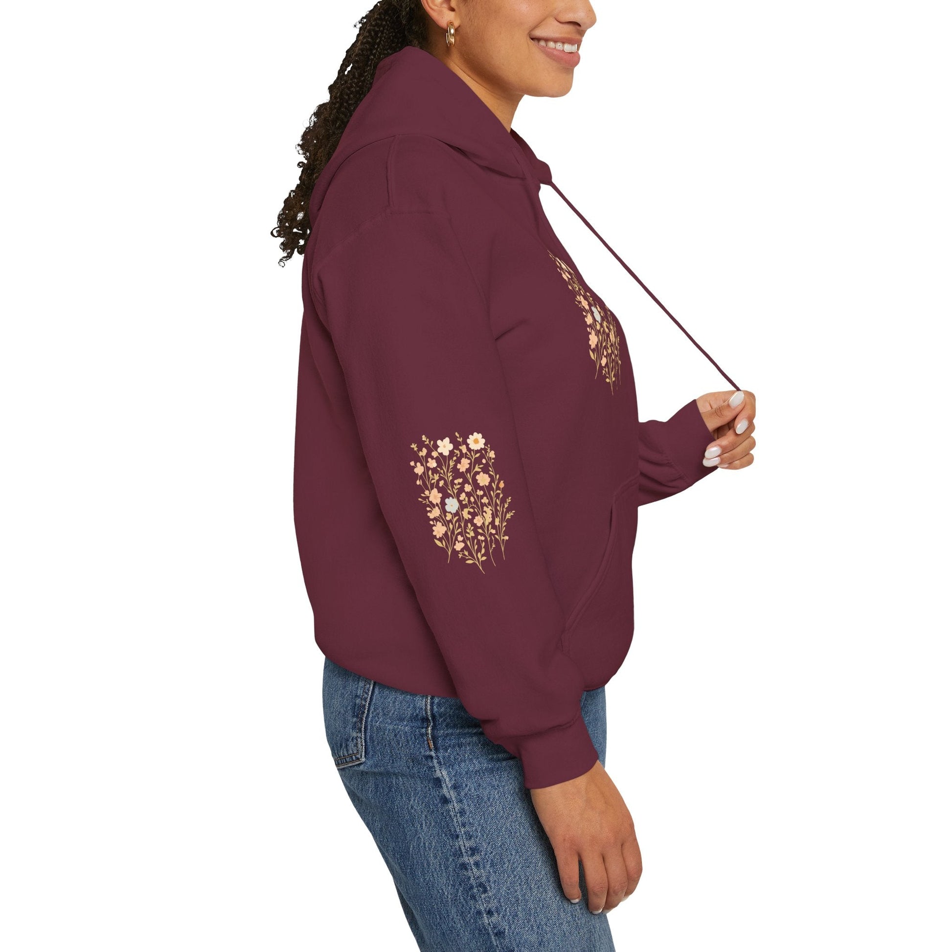 Hooded Sweatshirt - Wildflower Harmony Printify