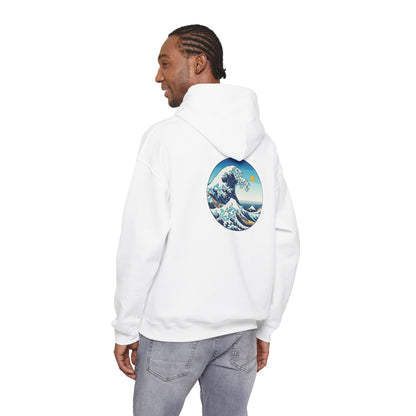 Ocean Wave Graphic Hoodie, Cozy Unisex Sweatshirt, Nature Lover Gift, Beach Vibes Apparel, Art-Inspired Clothing Printify