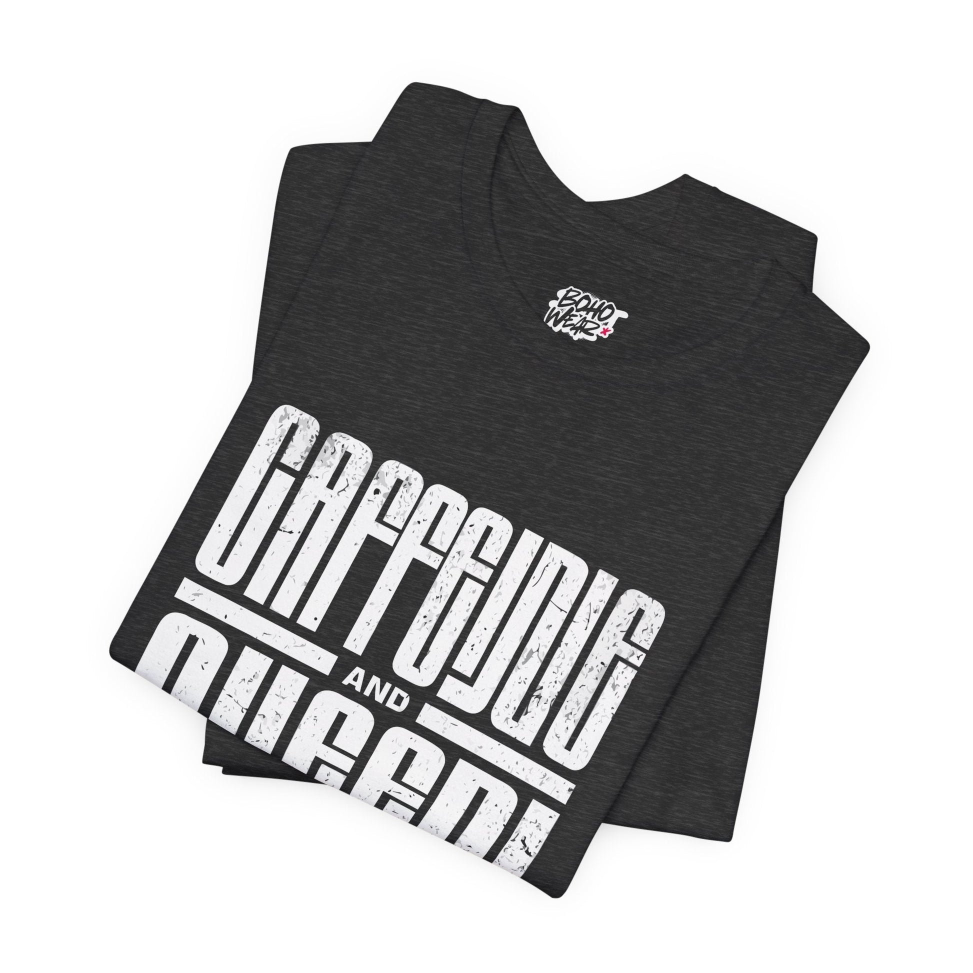 T-Shirt for Coffee Lovers - Caffeine Queen Design Boho Wear