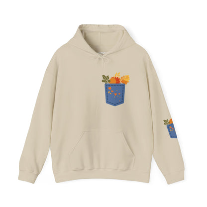 Floral Pocket Hoodie - Cozy Unisex Sweatshirt for Gardening Lovers Printify