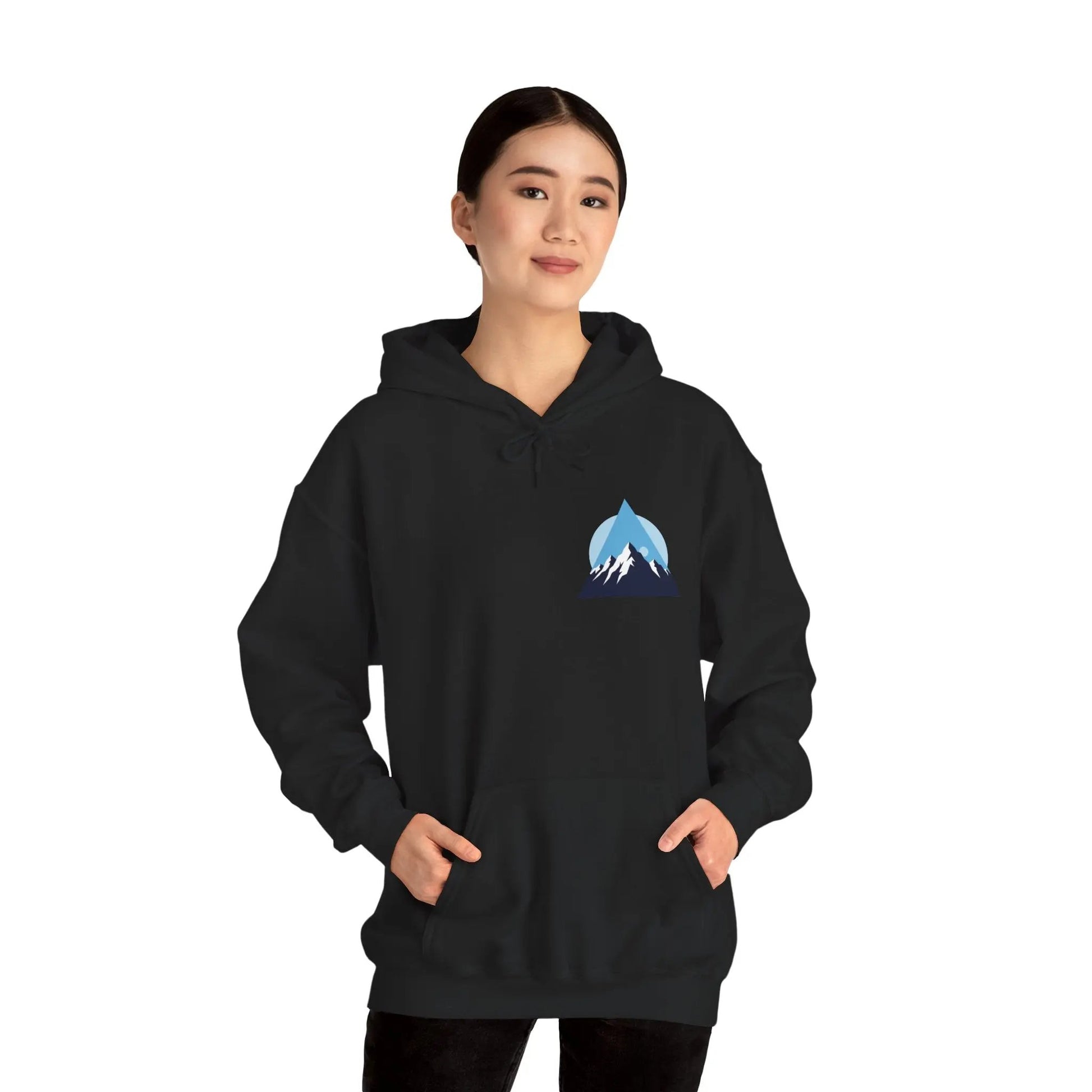 Mountain Adventure Unisex Hooded Sweatshirt - Cozy Gift for Nature Lovers, Casual Wear, Outdoor Fun, Hiking, Travel Printify