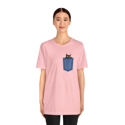 Cat Pocket Tee Boho Wear