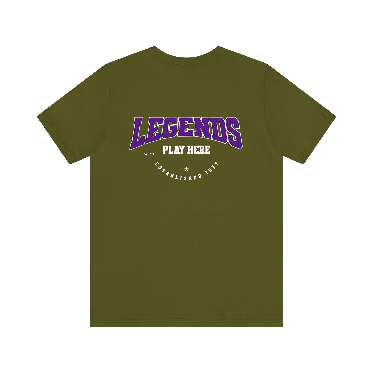 Legends Play Here Tee, Casual Unisex T-Shirt, Gift for Gamers, Birthday, Sports Fan Apparel, Comfortable Everyday Wear Boho Wear