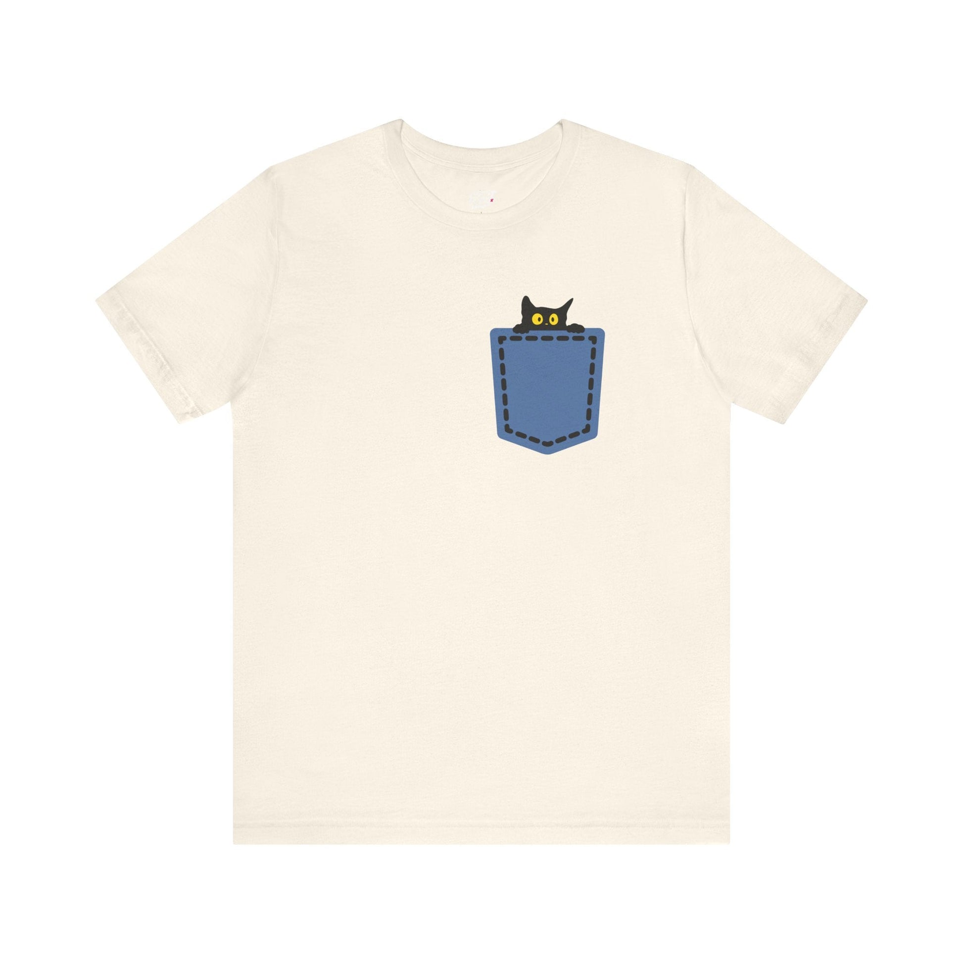 Cat Pocket Tee Printify