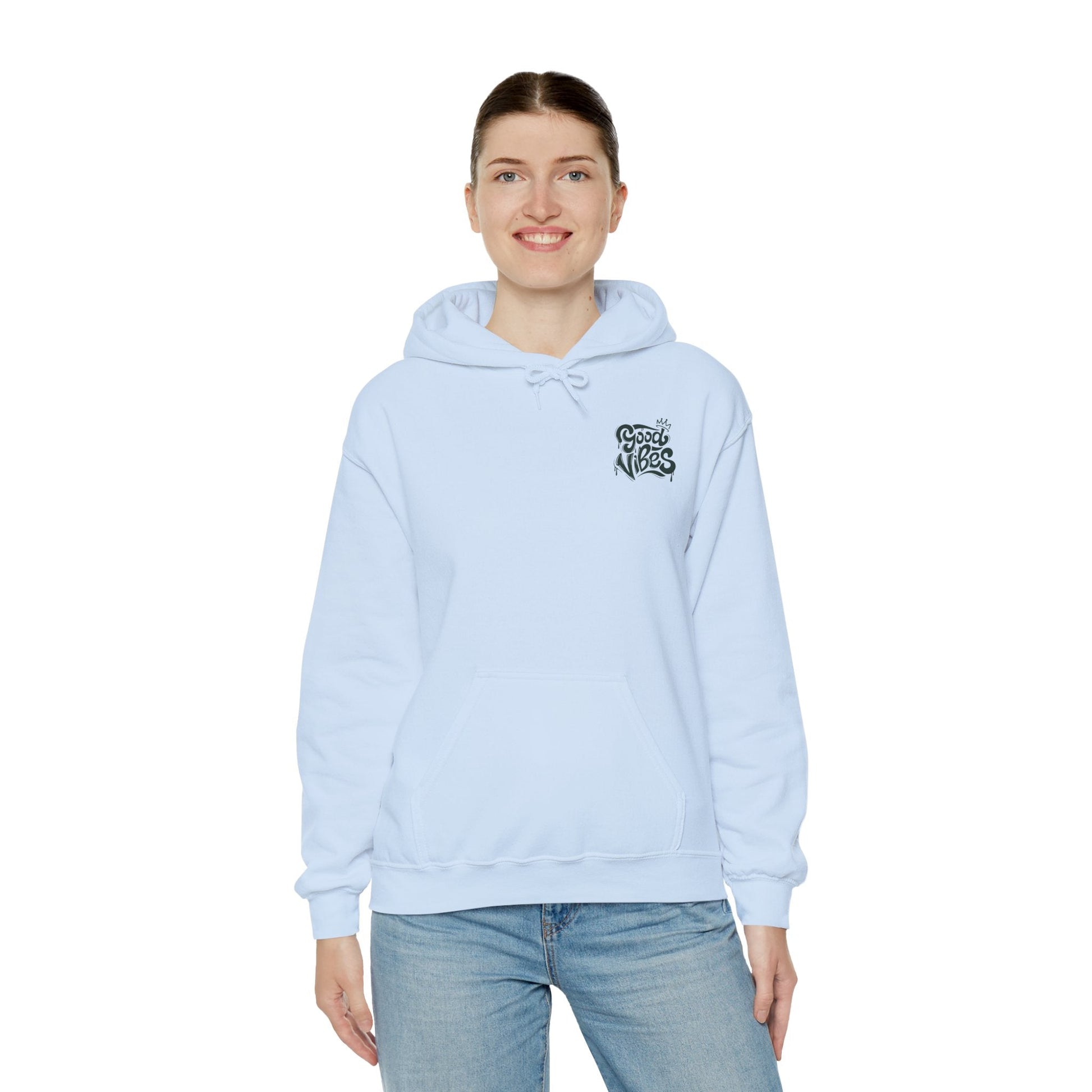 Good Vibes Unisex Heavy Blend Hoodie Printify