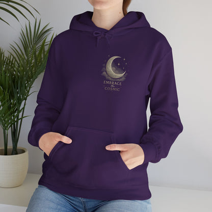 Space Embrace Hoodie Sweatshirt Printify