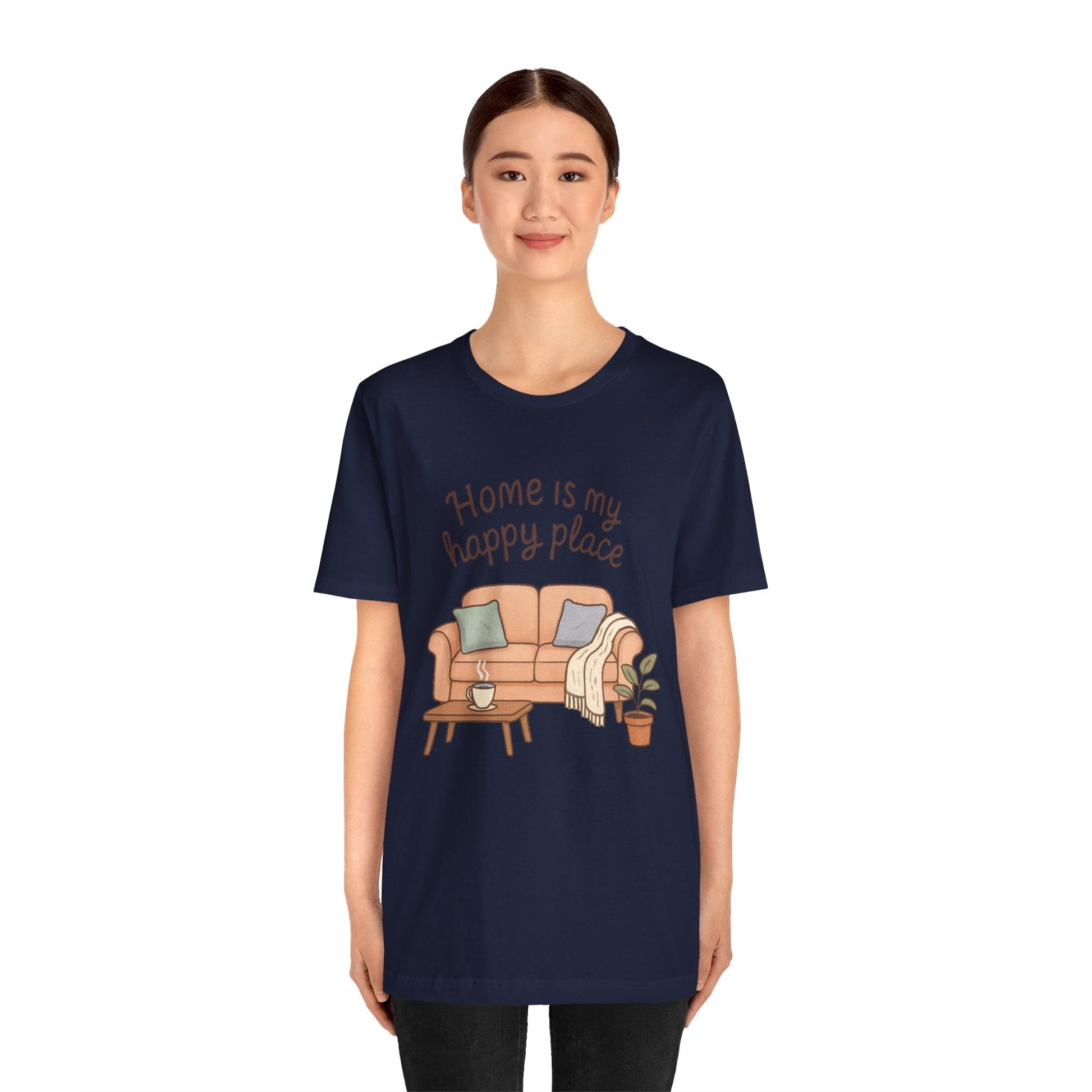 T-Shirt - Home is my Happy Place - Unisex Jersey Short Sleeve Tee Boho Wear