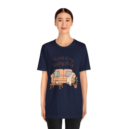 T-Shirt - Home is my Happy Place - Unisex Jersey Short Sleeve Tee Boho Wear