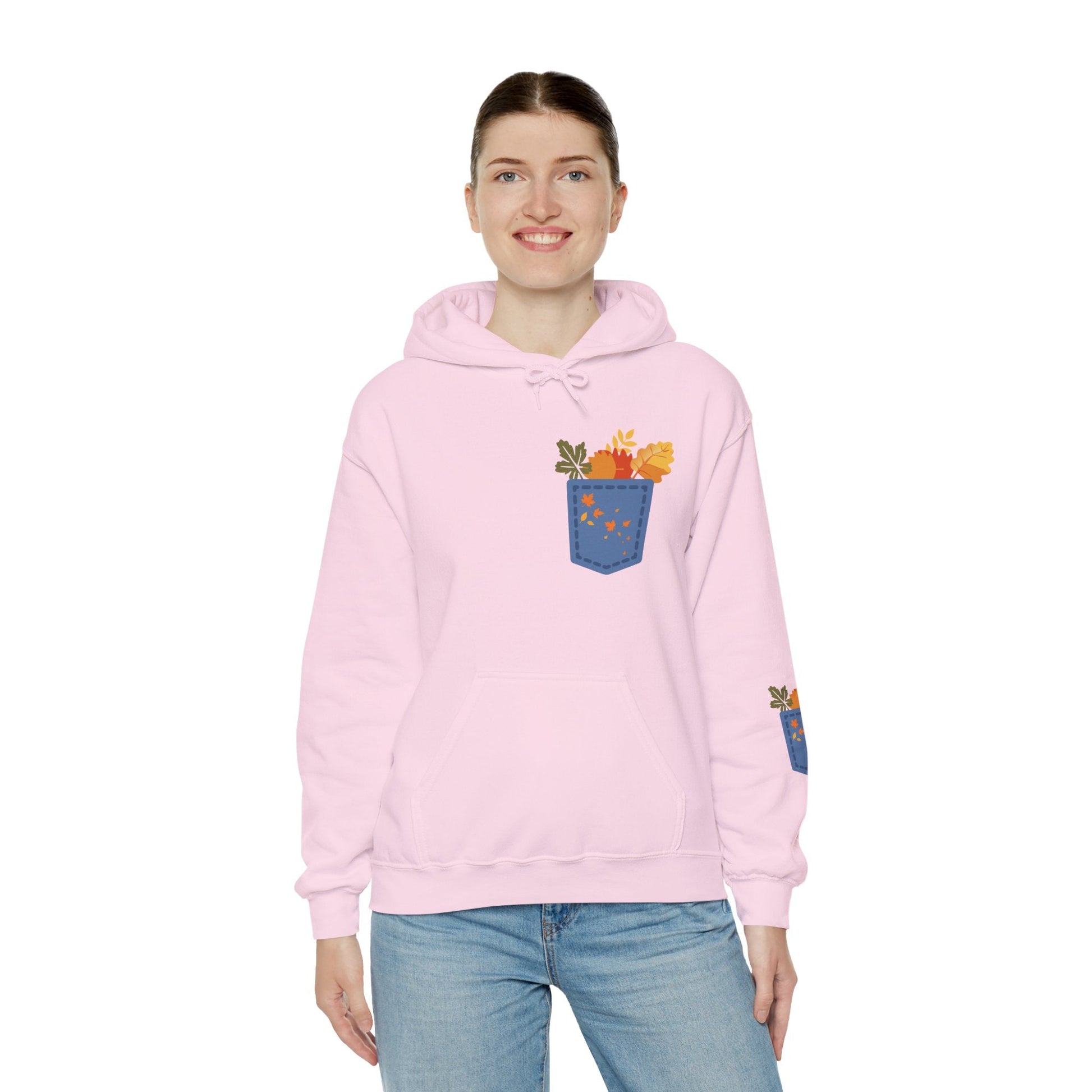 Floral Pocket Hoodie - Cozy Unisex Sweatshirt for Gardening Lovers Boho Wear